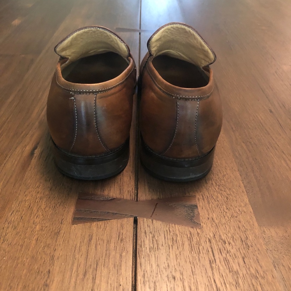 Mario Fagni 👞Loafers, Brown Size 10 - Picture 4 of 8